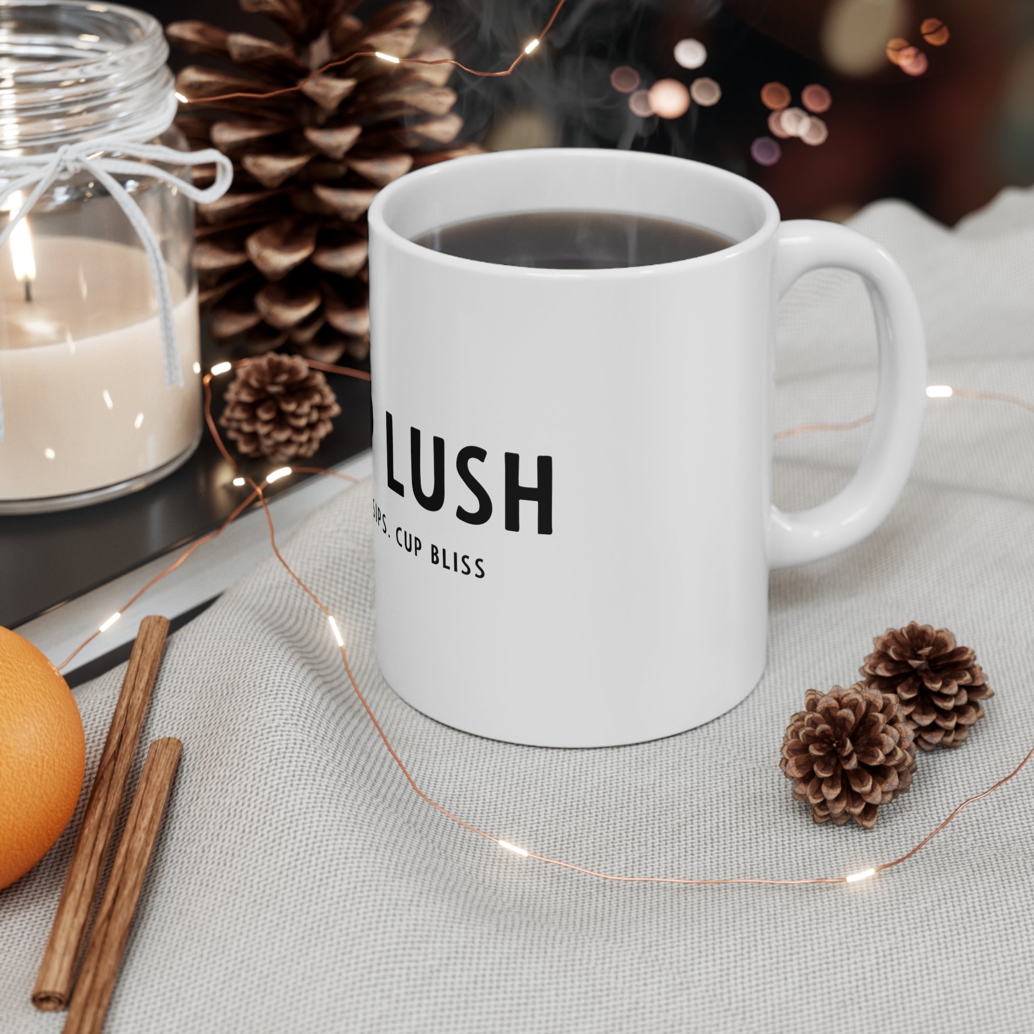 Lush Sips, Cup Bliss Coffee Mug - Cuplush