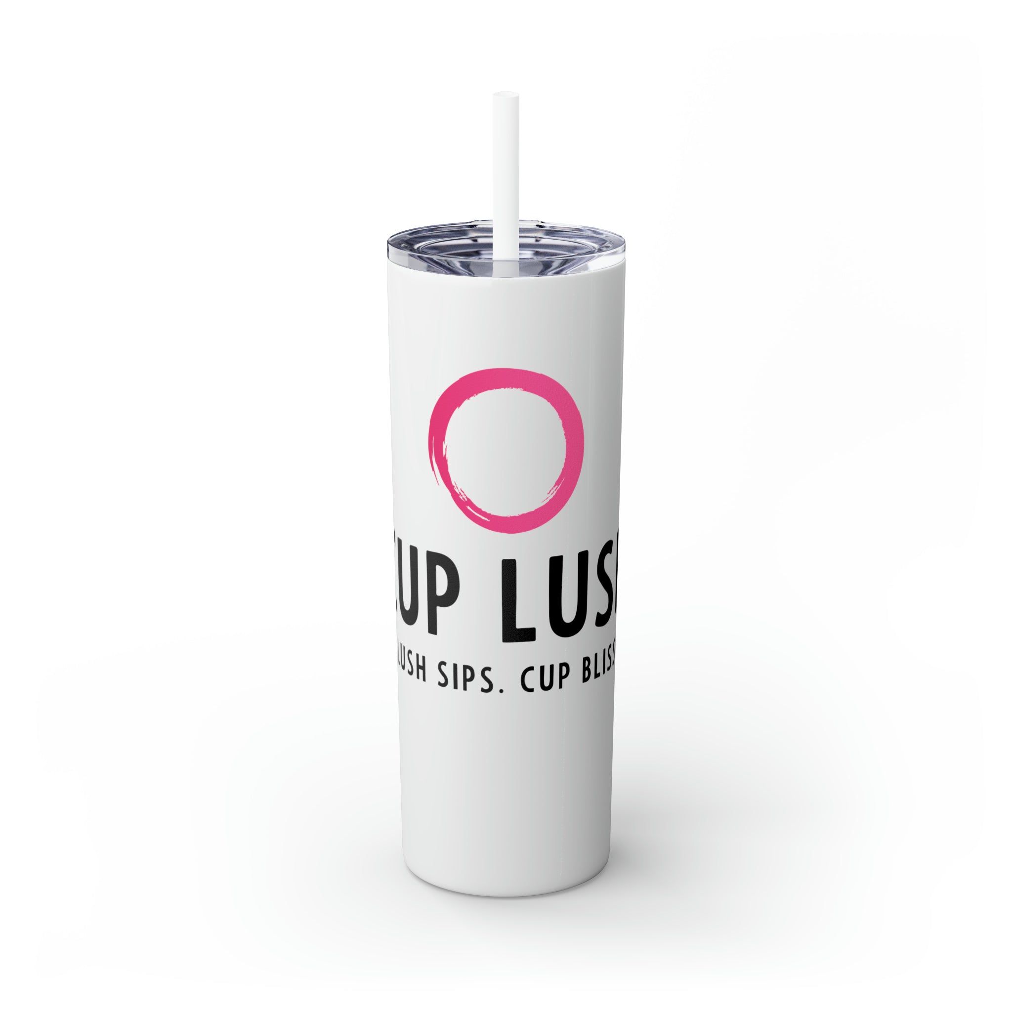 CUP LUSH Skinny Tumbler with Straw, 20oz