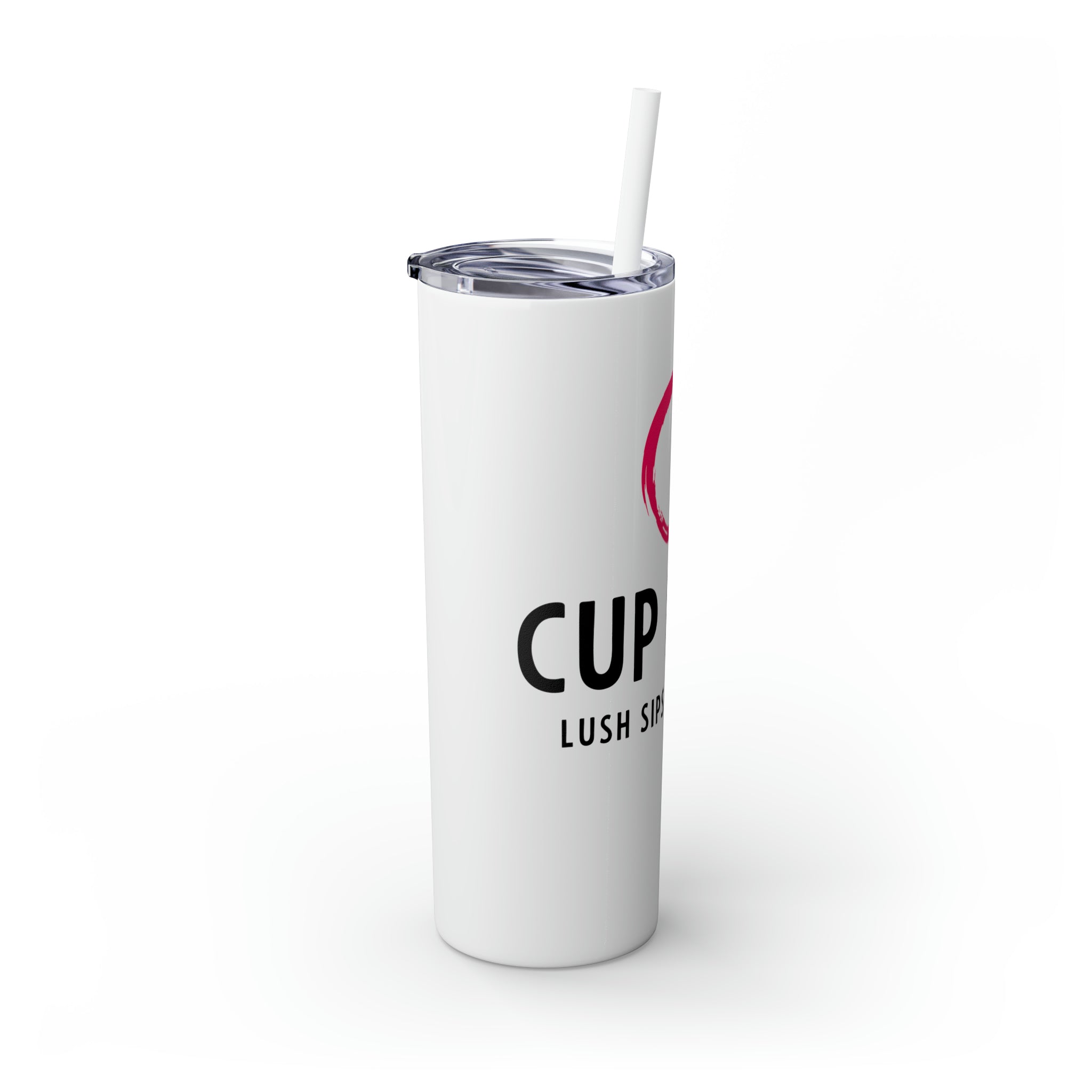 CUP LUSH Skinny Tumbler with Straw, 20oz